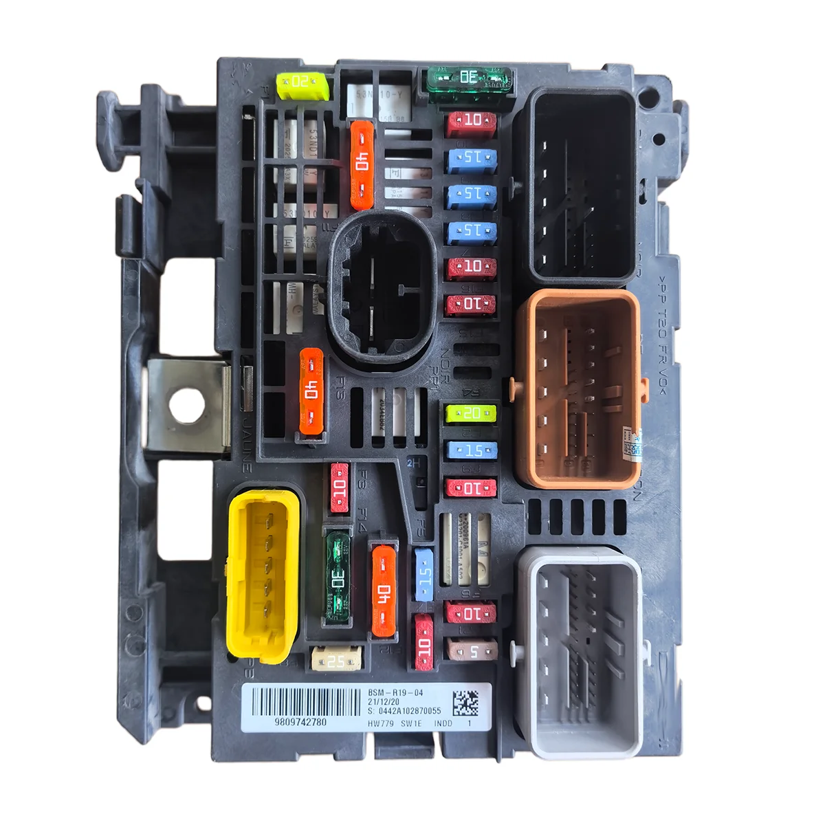Unidad de control BSM de caja servo del motor de la caja de fusibles del coche 9809742780   para Peugeot Nuevo 307 3008 para Citroen C5