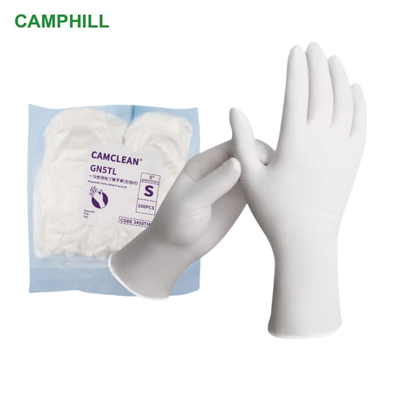 Recommend 9-inch/12-inch disposable nitrile gloves Electronic Factory, Laboratory clean room fingerprint free nitrile gloves