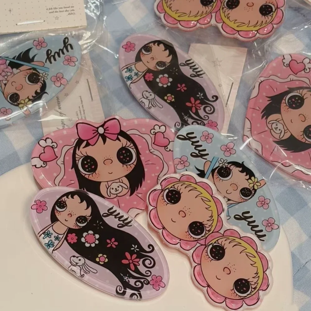 Cute Cartoon Big-Eyed Girl Daily Hairpin Side Clip Bangs Hair Accessories Trendy Y2K Sweet Women Studentdecor for All Occasions