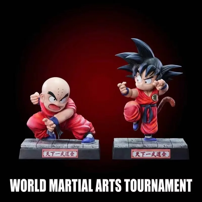 Anime Dragon Ball Krillin Goku Yj Action Figure Desktop Car Dashboard Ornament Collectible Model Toy Fans Customized Gift