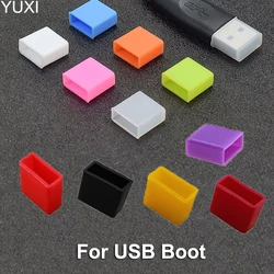 Yuxi 10pc usb mannelijke stofkap siliconen anti-stof plug stopper cap beschermer deksel consument data lijn kabel stopper