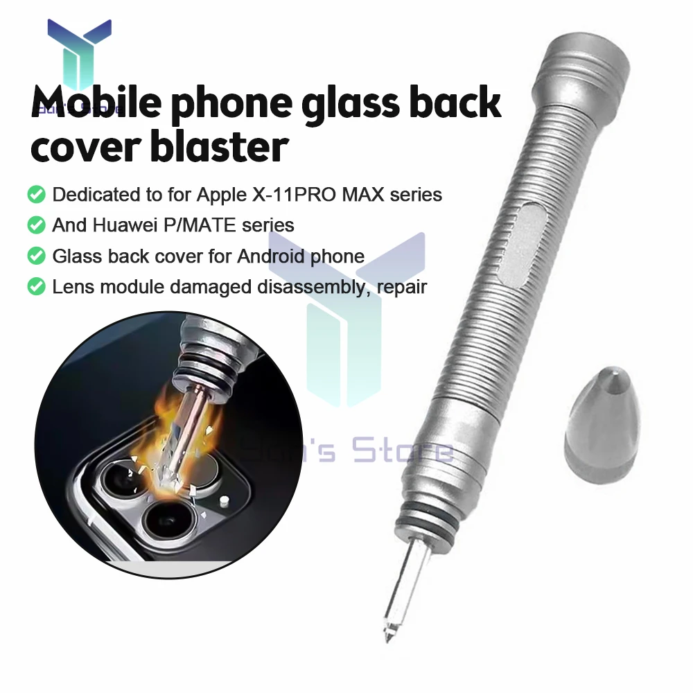 Blasting Pen Break Crack Demolishing Pen Back Cover Camera Glass Lens For iPhone 8 13 Pro Xiaomi Phone Repair Blasting Tools