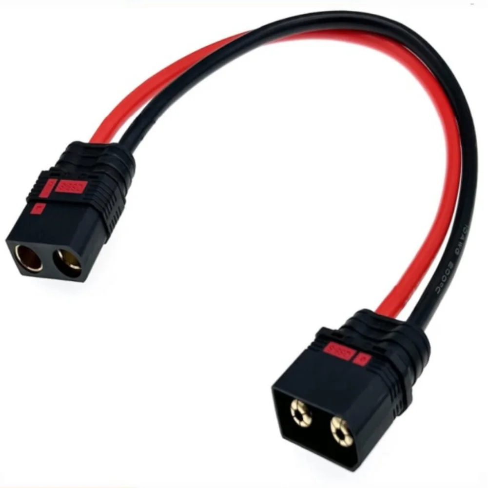 QS8-S Male To Male Extension Cable 8AWG Silicone Wire High Current Spark Model Aircraft Charging Adapter Cable Extension Line