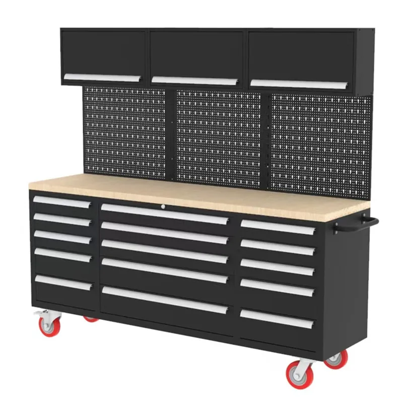 JZD 72 Inch Heavy Duty Stainless Steel Tool Chest/Tool Box/Tool Cabinet for Garden Garage Workshop Tools Storage