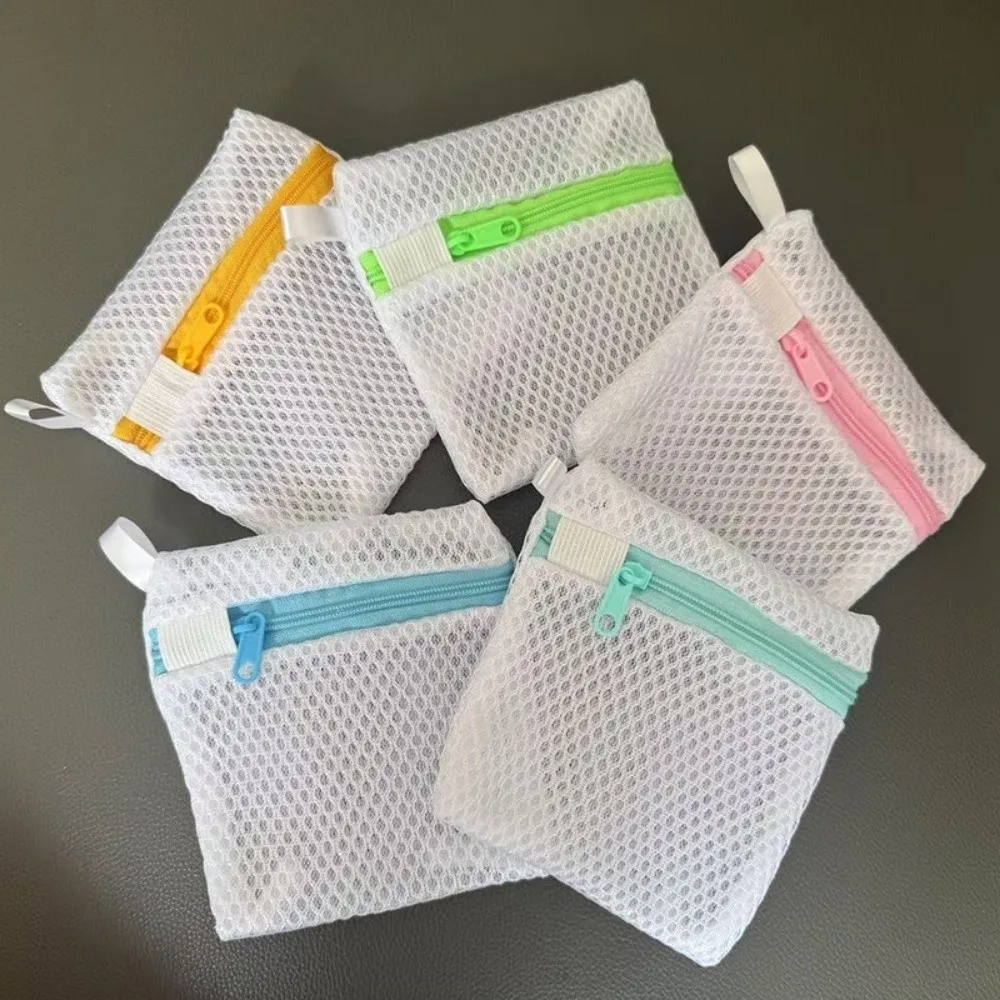 Mini Small Mesh Laundry Bag Mesh Polyester Scent Beads Special Bags Single-Layer Zipper Machine Zipper Bag Laundry Pods Storage view 5