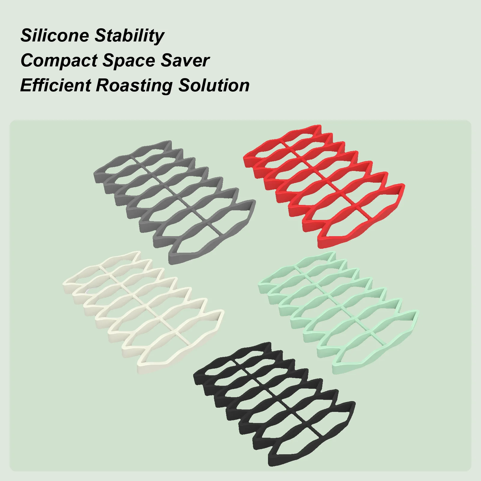 Kitchen Silicone Roasting Rack Silicone Roasting Rack Chicken Meat Pan Easy-Clean Household Baking Tray For Cake Chicken Fish