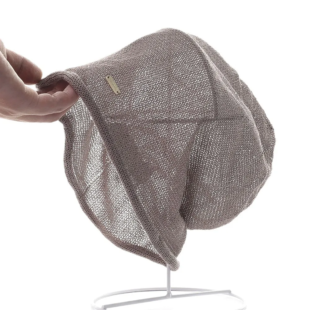 Women' Japanese Linen Slouchy Hat - Large Stretchable Breathable Headwrap ，Thin Loose Fit Headpiece for Outdoor and Daily Use