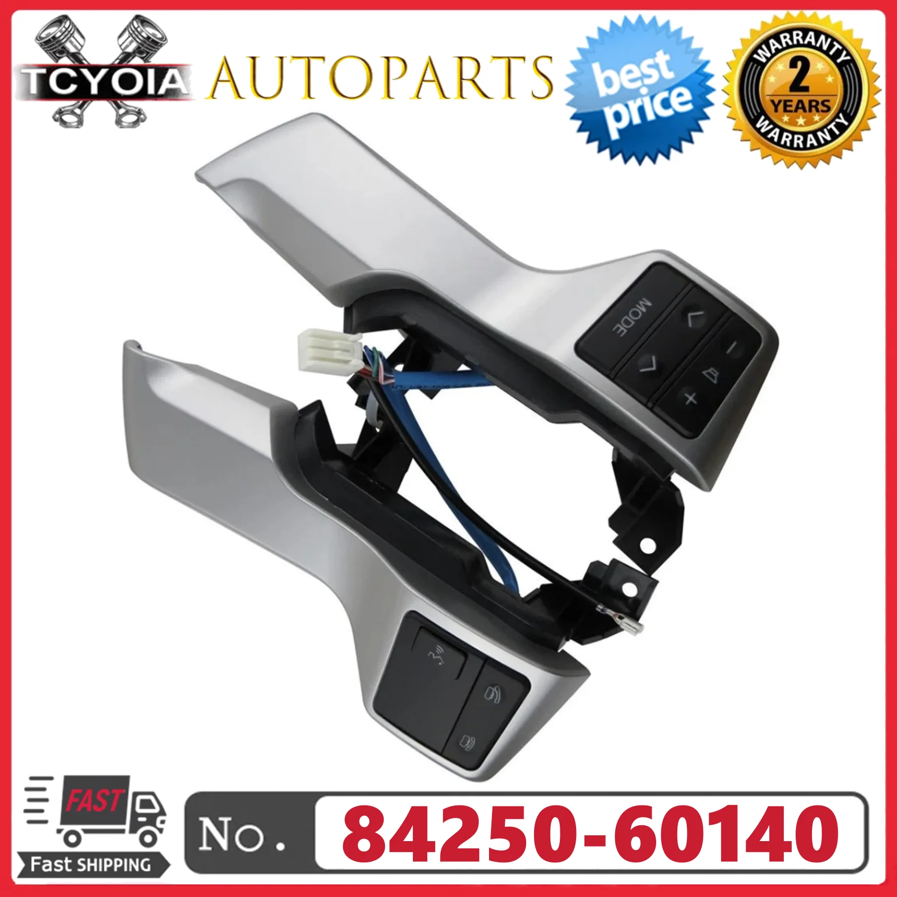 

Steering Pad Switch 84250-60140 8425060140 for Toyota Land Cruiser Prado 150 GRJ150 KDJ150