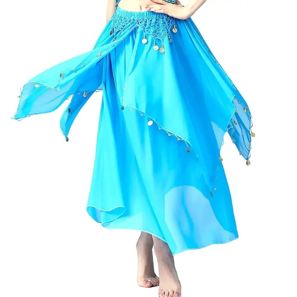Belly Dance Accessories Sun Skirt Sequins Belly Dance Skirt Dancing Skirt Spanish Skirt Show Costumes