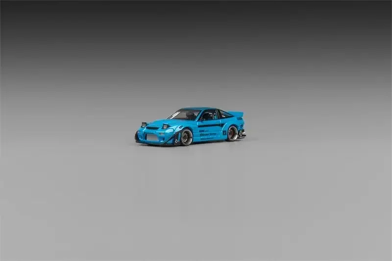Micro Turbo 1:64 Rocket Bunny Pandem Silvia 180SX BabyBlue Diecast Model Car
