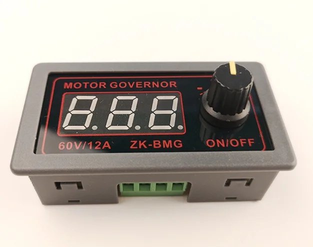 DC 9-60V 12v 24v 36V 48V 12A DC Motor Controller PWM Adjustable Speed Digital display encoder duty ratio frequency ZK-BMG