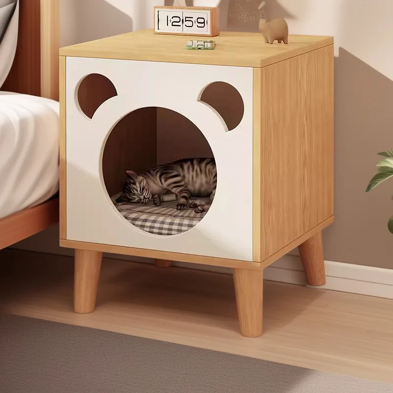 

Cat nest one cabinet multi-purpose creative storage cabinet multi-functional log color panda locker