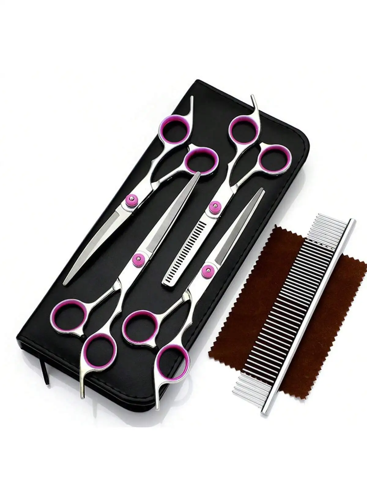 

Набор ножниц для ухода за домашними животными, ножницы для стрижки собак, прямые и изогнутые ножницы, зубные ножницы, ножницы для стрижки Тедди C