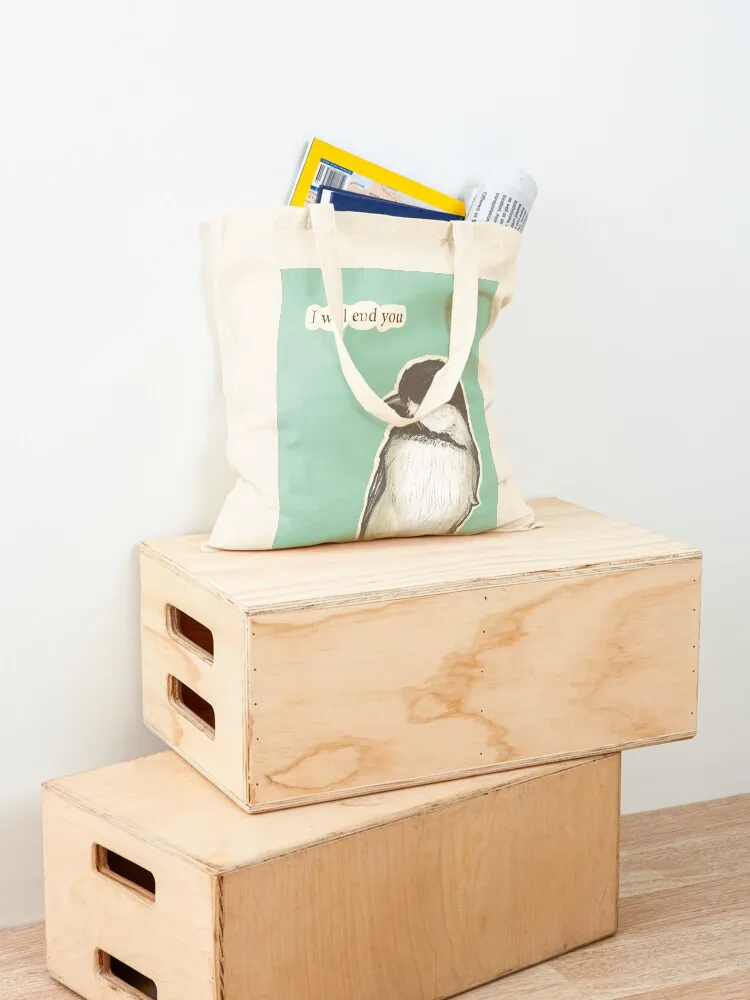 حقيبة End You Chickadee Tote Bag أكياس الحلوى حقيبة كيس لطيفة حقيبة حمل قابلة للتخصيص أكياس تسوق قابلة لإعادة الاستخدام #4