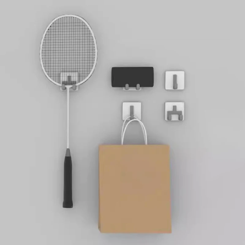 Wall Mounted Racket Holder Hook Tennis Racket Protector Holder Badminton Racket Display Holder Hook Gym Wall Hook Storage