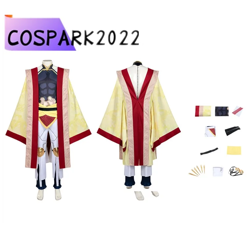 

Костюм для косплея Цинь Шихуан: Фантазия 2026 Рагнарок, мужской комплект (пальто, брюки, пояс) для Хэллоуина и карнавальных вечеринок