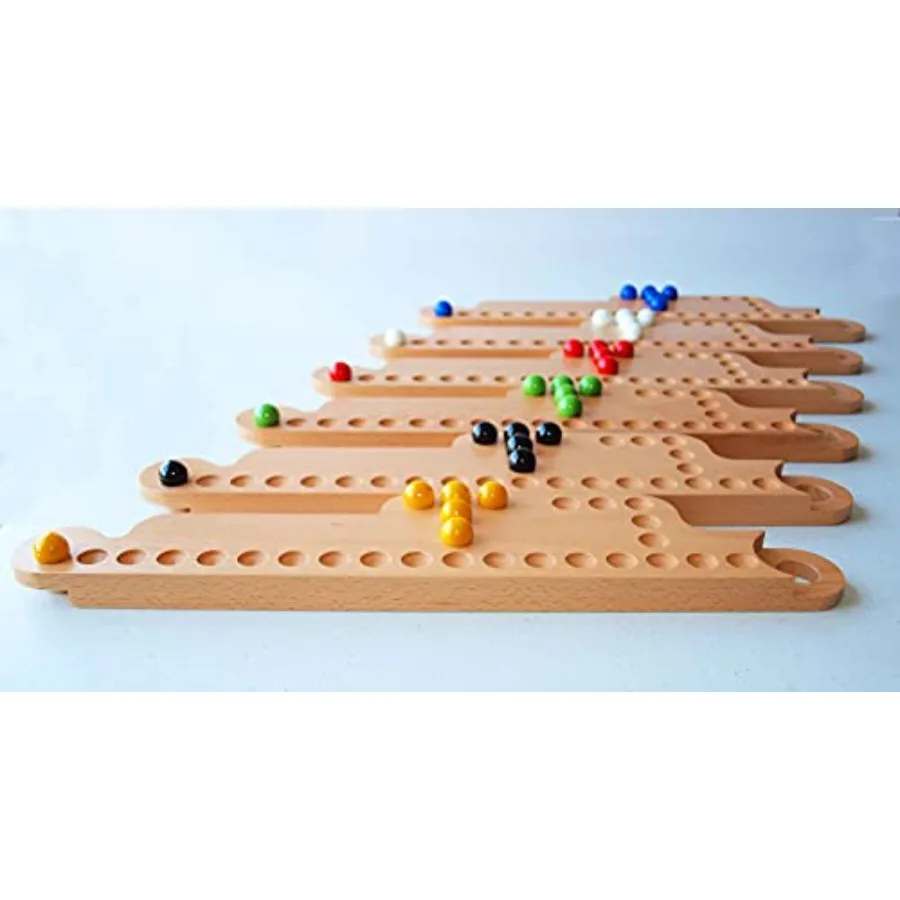 

Jokers and Marbles Wooden Board Game | 2-8 Player Setup | Also Known as Pegs and Jokers | A Holiday and Family Favorite
