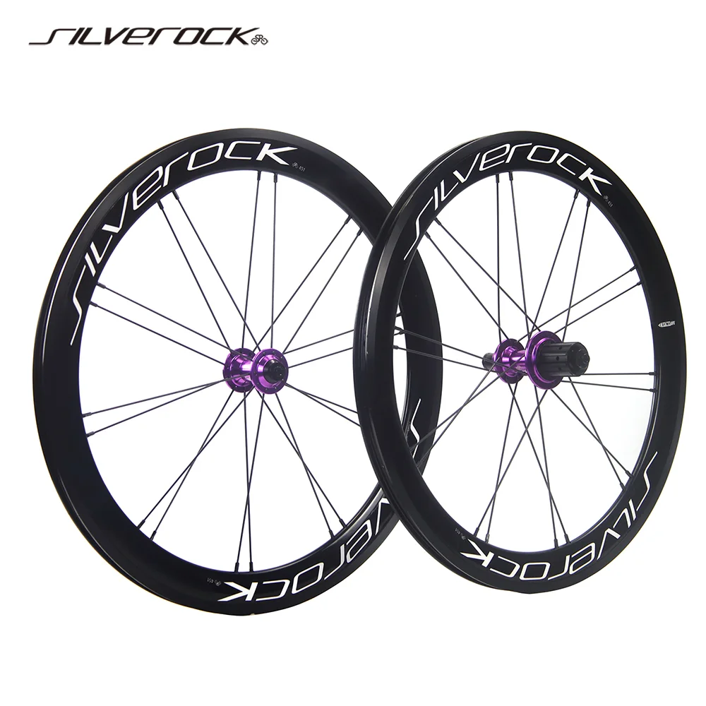 

SILVEROCK 20 Inch 406 45, 18 Inch 349 Alloy Wheelset Rim Brake 40mm for Blast Storm PK015 P8 P18 Folding Minivelo Bike Wheels