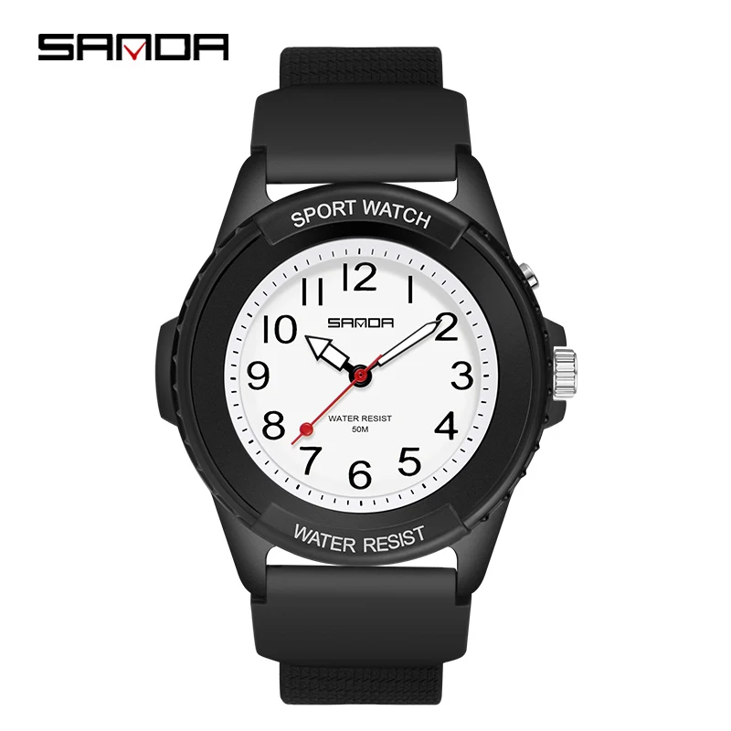 Sanda 6018 Nieuwe Mode Kinderen Horloges Sport Analoog Polshorloge Casual Studenten Waterdicht Horloge Cadeau Klok Reloj Mujer Dropship