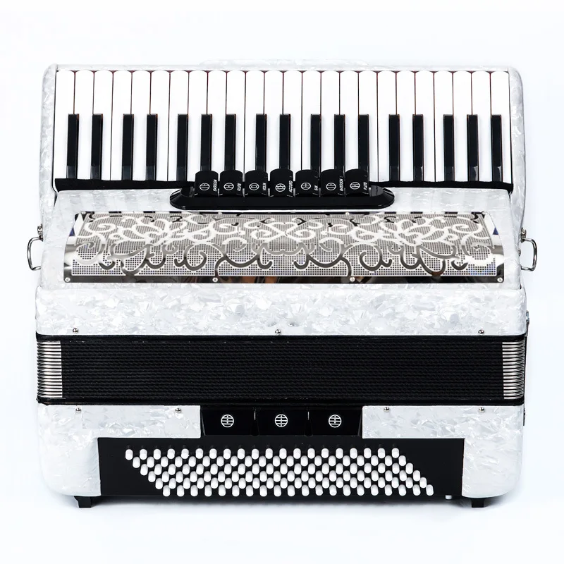 41 Keys 120 Bass Piano Accordion High Grade Red With Black Grill Wholesale