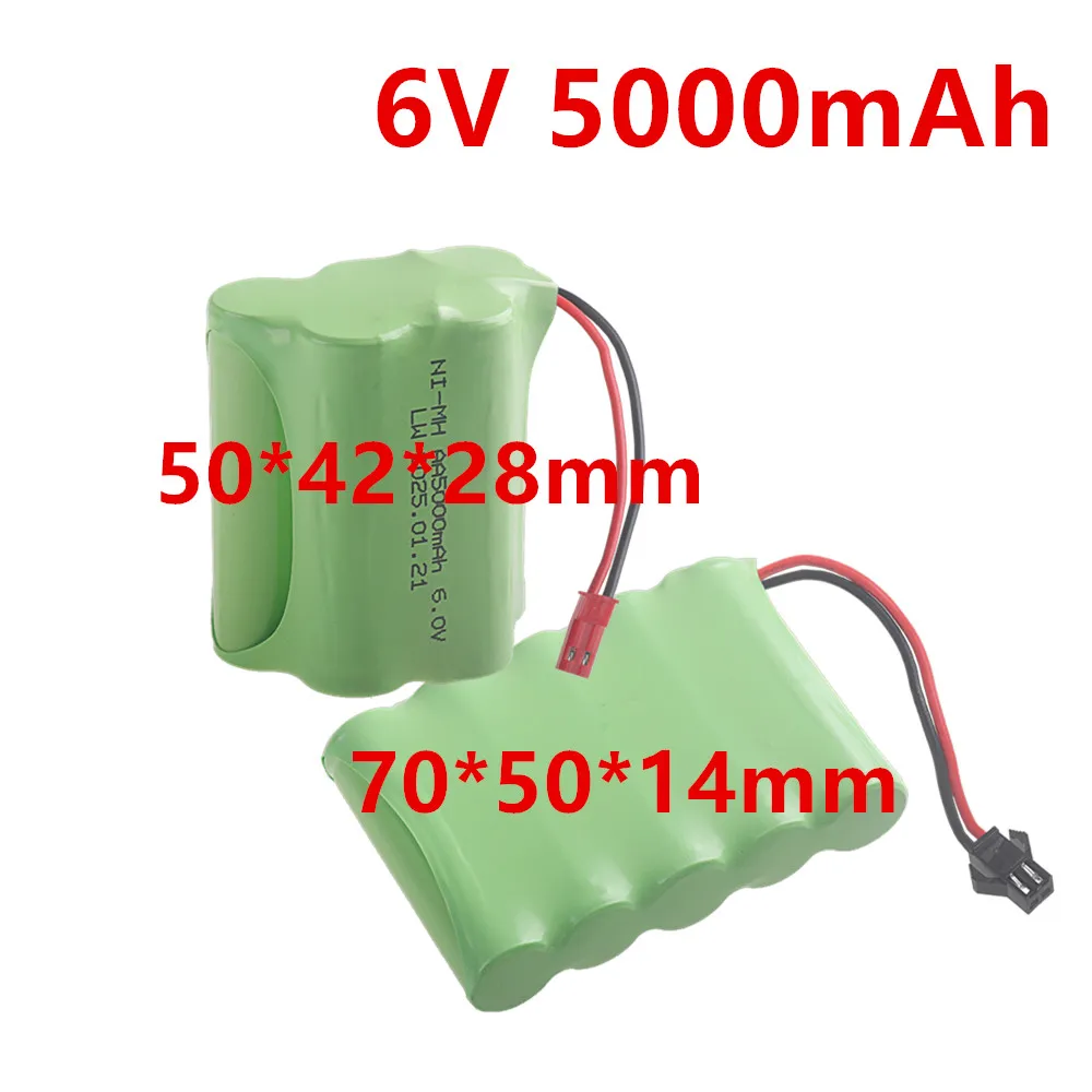 6V 5000mAh AA NI-MH Battery SM-2P/JST for Rc Toys Cars Truck Tank Robot Boat Parts 6V NIMH Rechargeable Battery Pack 3000mAh
