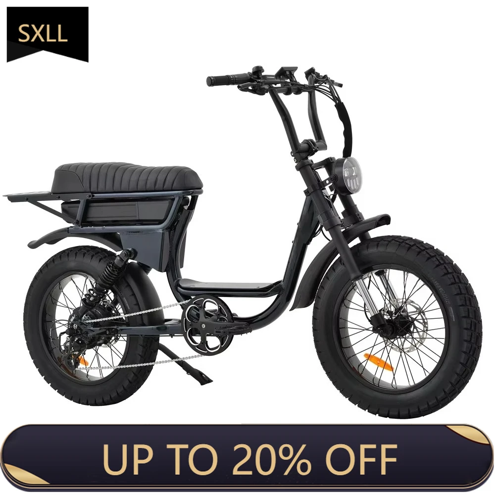 

SXLL Hot Sale Electric 20 Inch Electric Bike 750W 48v Electric Mountain Bike Fat Tire Ebike Electric Bike
