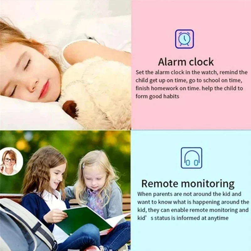 B30C-Kid Gift IP67 Waterdicht Smart Horloge 4G Sim-kaart Oproep Camera GPS Locatie SOS Antil-verloren Voor Ios Android Kids