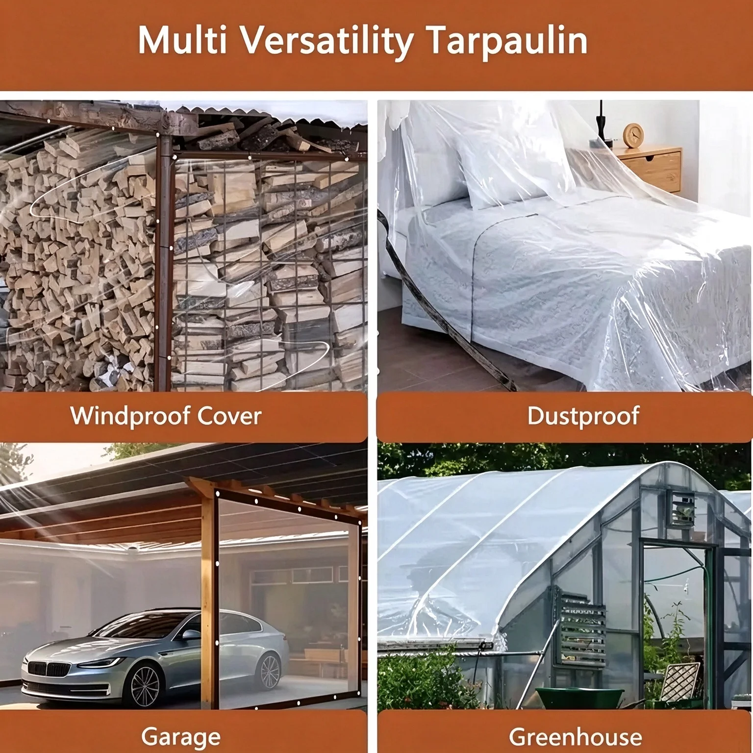 Clear Waterproof Garden Tarp 6