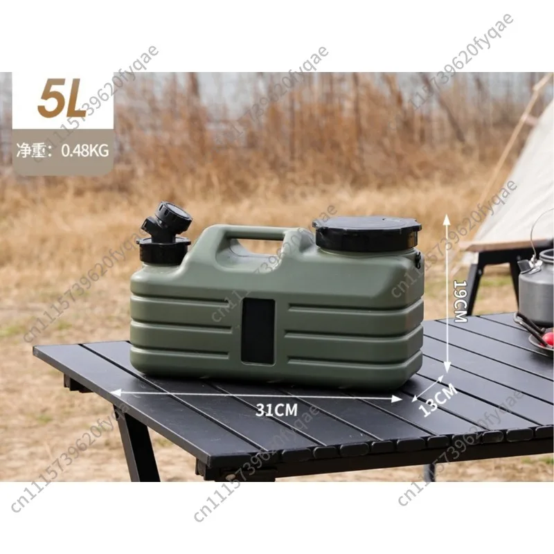 Food-grade large-capacity camping water storage bucket, vehicle-mounted outdoor purified water bucket