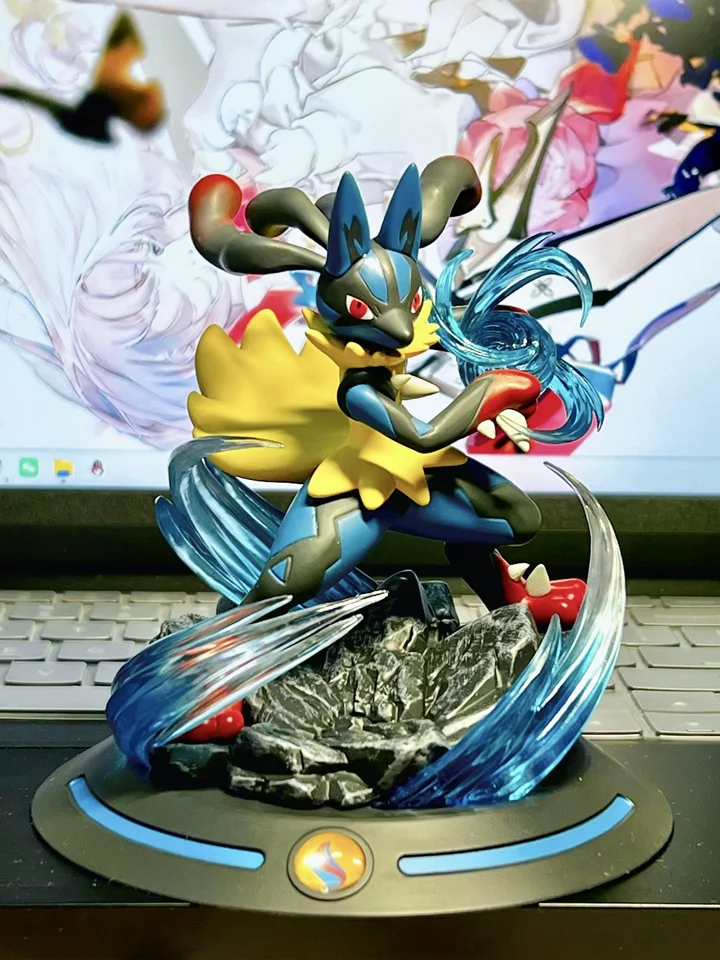 figurine-de-dessin-anime-pokemon-de-12cm-modele-en-pvc-kawaii-figurines-d'action-de-dessin-anime-lucario-ornements-de-collection-jouets-de-noel-cadeaux