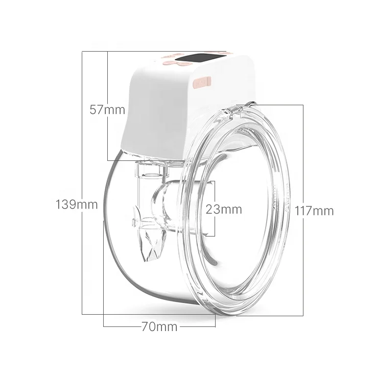 New Wireless Smart Portable Hands Free Silicone Breast Milk Pump Bpa Free Electric Wearable Breast Pump