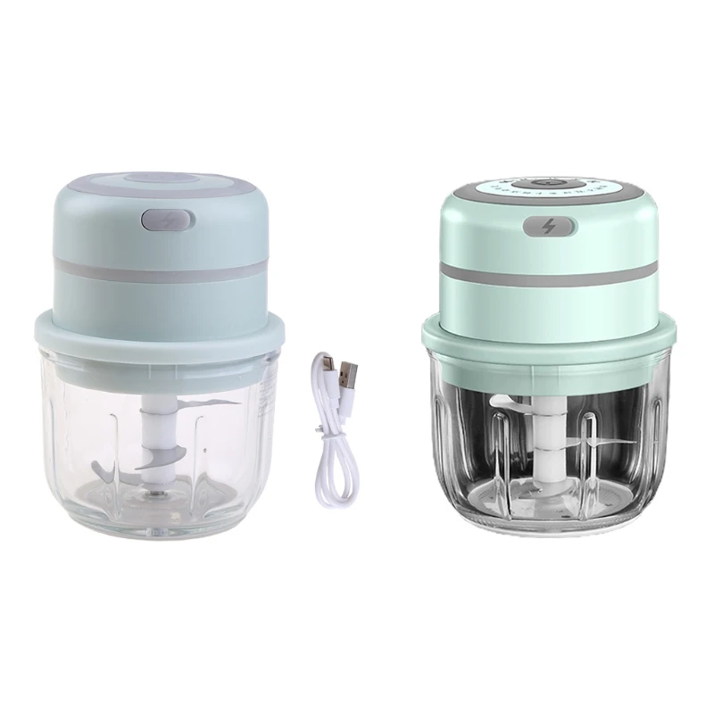Tagliaverdure elettrico portatile Mini elettrico Aglio Masher Chopper Taglio Pressatura Mixer Carne elettrica Dropship