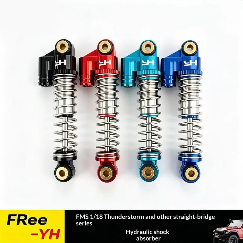Oil Shock Absorber Upgrade Parts For FMS 1/18 RC Crawler Thunderstorm LC80 FCX18, Hydraulic Damper Mod Accessories