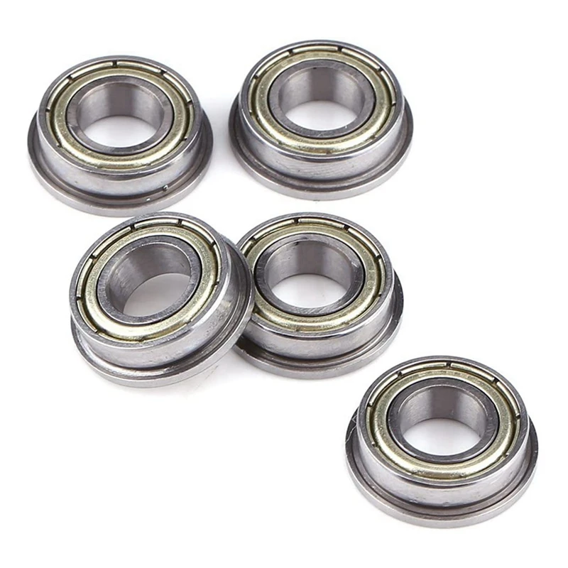 40 Pcs F688ZZ Flanged Radial Ball Bearings Metal Steel Double Shielded Flange Ball Bearing, 8 X 16 X 5Mm For Motor