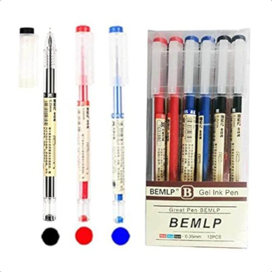 

Gel Ink Pen Extra fine point pens Ballpoint pen Liquid Ink Rollerball Pens 0.35mm Premium Quick Drying Pen for Japanese Office