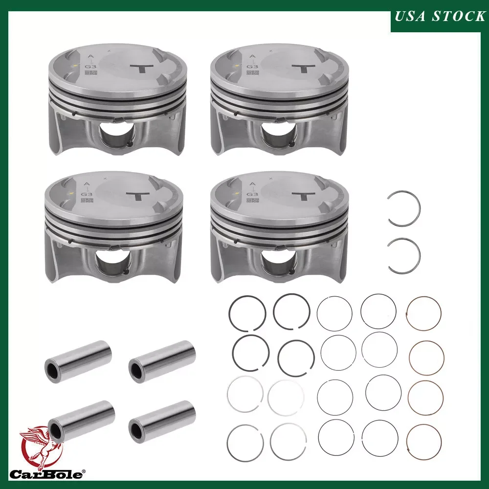 Piston w Rings for KIA Sonata Optima Sorento Hyundai Santa Fe Genesis G70 2.0T