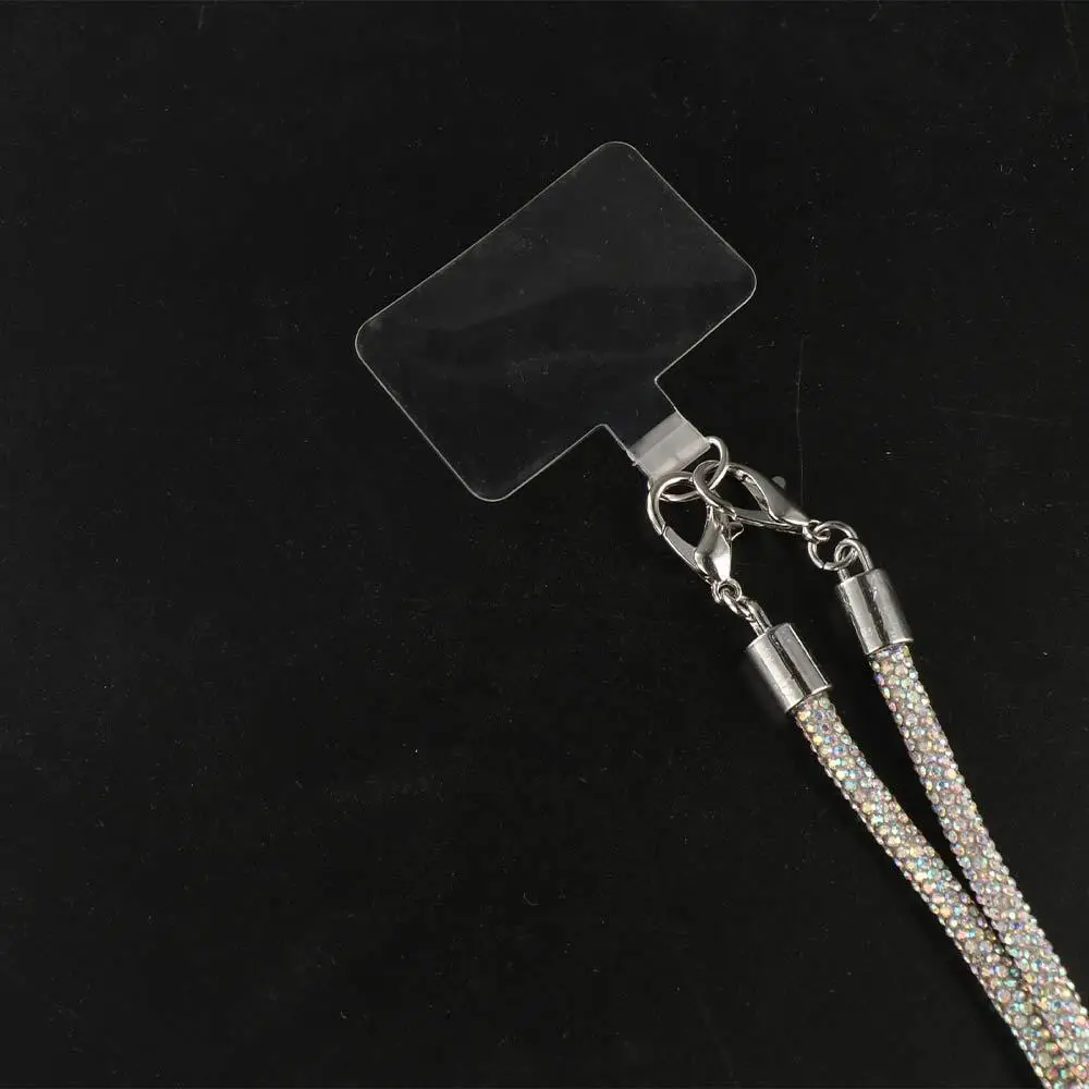 

Hanging Cord Glitter Rhinestone Phone Lanyard Long Style Crossbody Chain Mobile Phone Rope Anti Loss Anti Drop