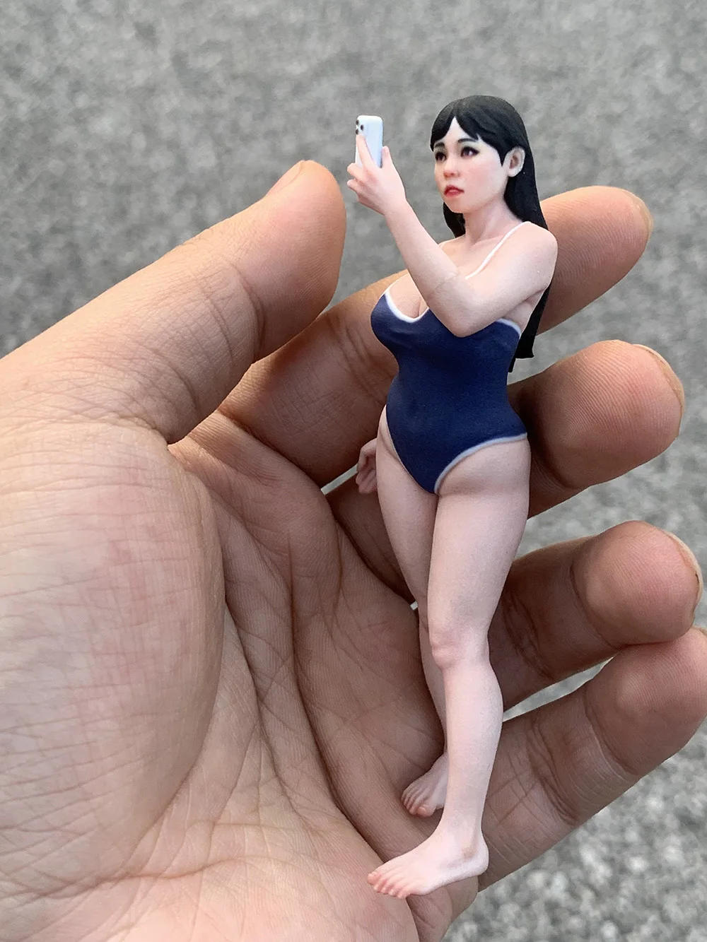 

3D Printed Miniature 1/12 1/16 1/18 Swimsuit Woman Bikini Beauty Selfie Girl Figure Doll Desktop Ornament Photography Props Toys