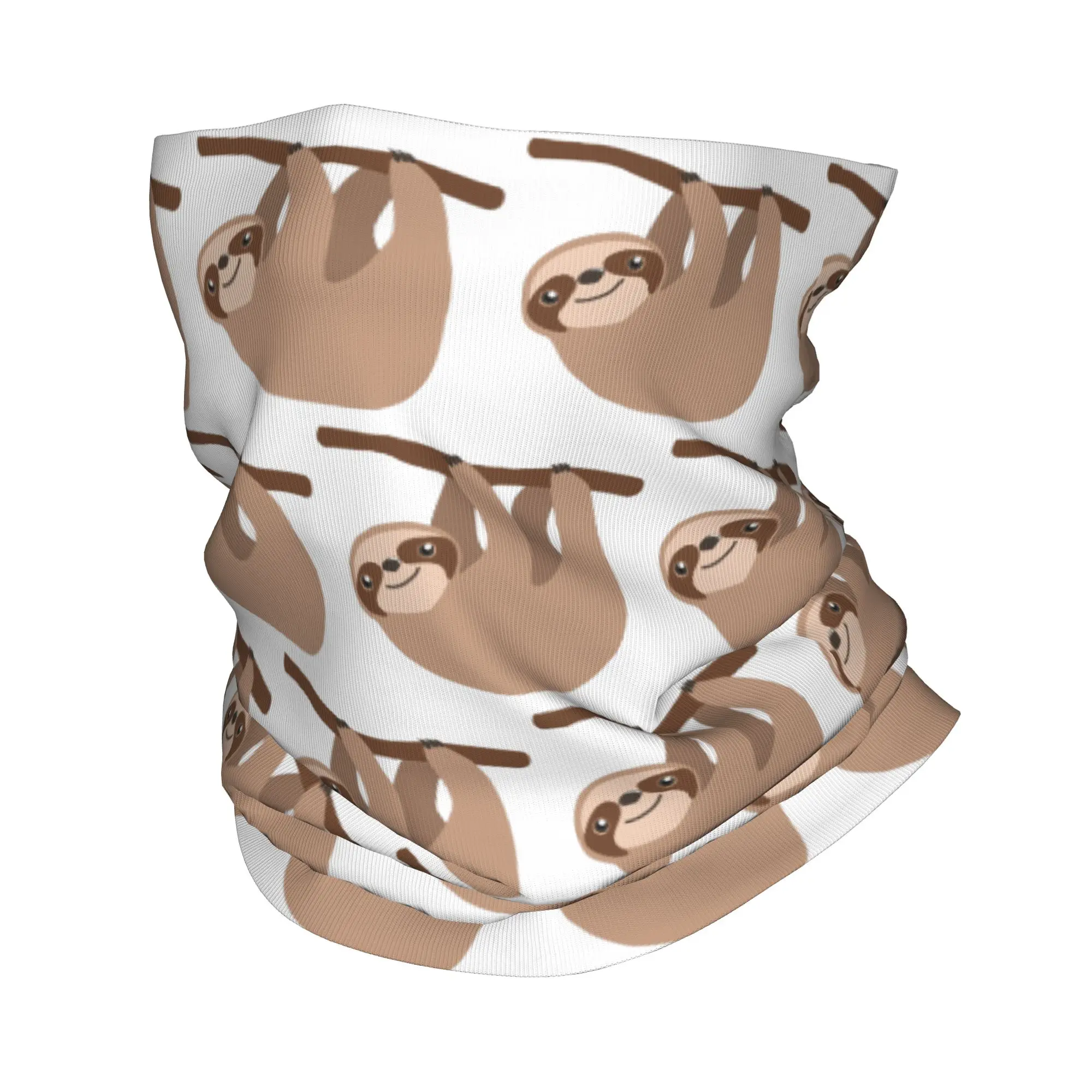 Cute Baby Cartoon Sloth Design Bandana Neck Cover Printed Mask Scarf Multi-use Balaclava Cycling Unisex Adult Windproof