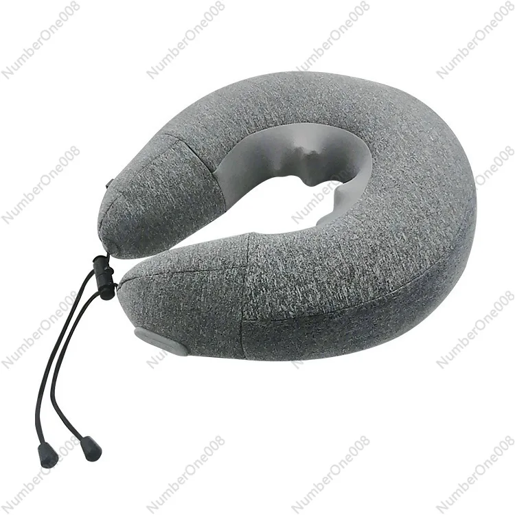

Neck U-Shaped Pillow Portable Automatic Inflatable Massage Neck Pillow Car Home