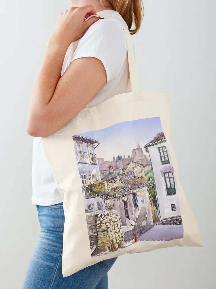 

Old Granada, Spain Tote Bag bag luxury women canvas tote women bag Handbags women