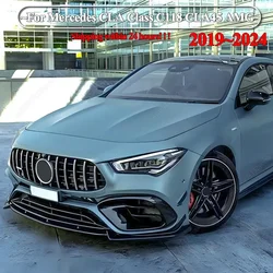 For Mercedes Benz CLA Class C118 CLA45 AMG 2019-2024+ Maxton Style Front Bumper Lip Spoiler Splitter Diffuser Bodykits Tuning