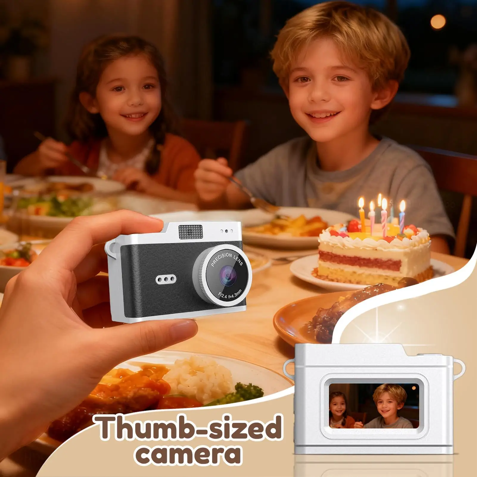 كاميرا صغيرة 1080P ألعاب ريترو كاميرا مسجل كلاسيكية مدمجة للمبتدئين البالغين والأطفال والأولاد والبنات أثناء السفر التقاط الصور يوميًا