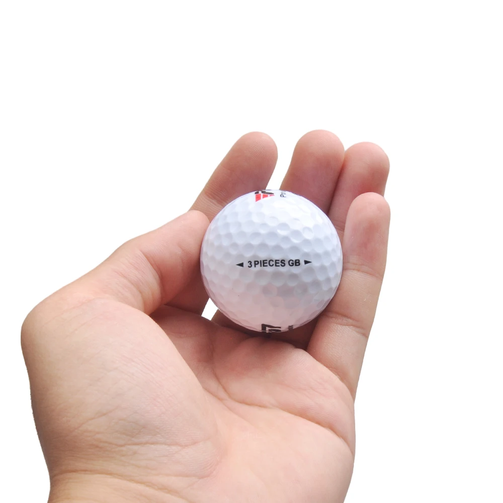 Bolas de práctica de golf de triple capa de dureza, pelotas de competición para deportes al aire libre, campo de prácticas, ligeras, resistentes a