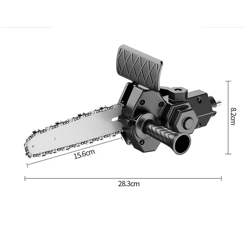 Electric Drill Converter Head Simple Electric Chainsaw Portable Garden Pruning Chain Saw Household Electric Pruning Saw