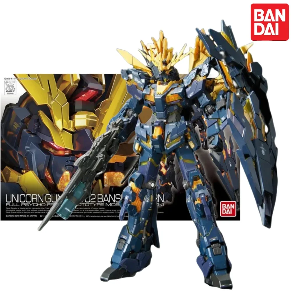 

Bandai Model Anime UNICORN GUNDAM 02 BANSHEE NORN RG 1/144 Genuine Assembly Toys Action Figure Gifts Collectible Ornaments Boys