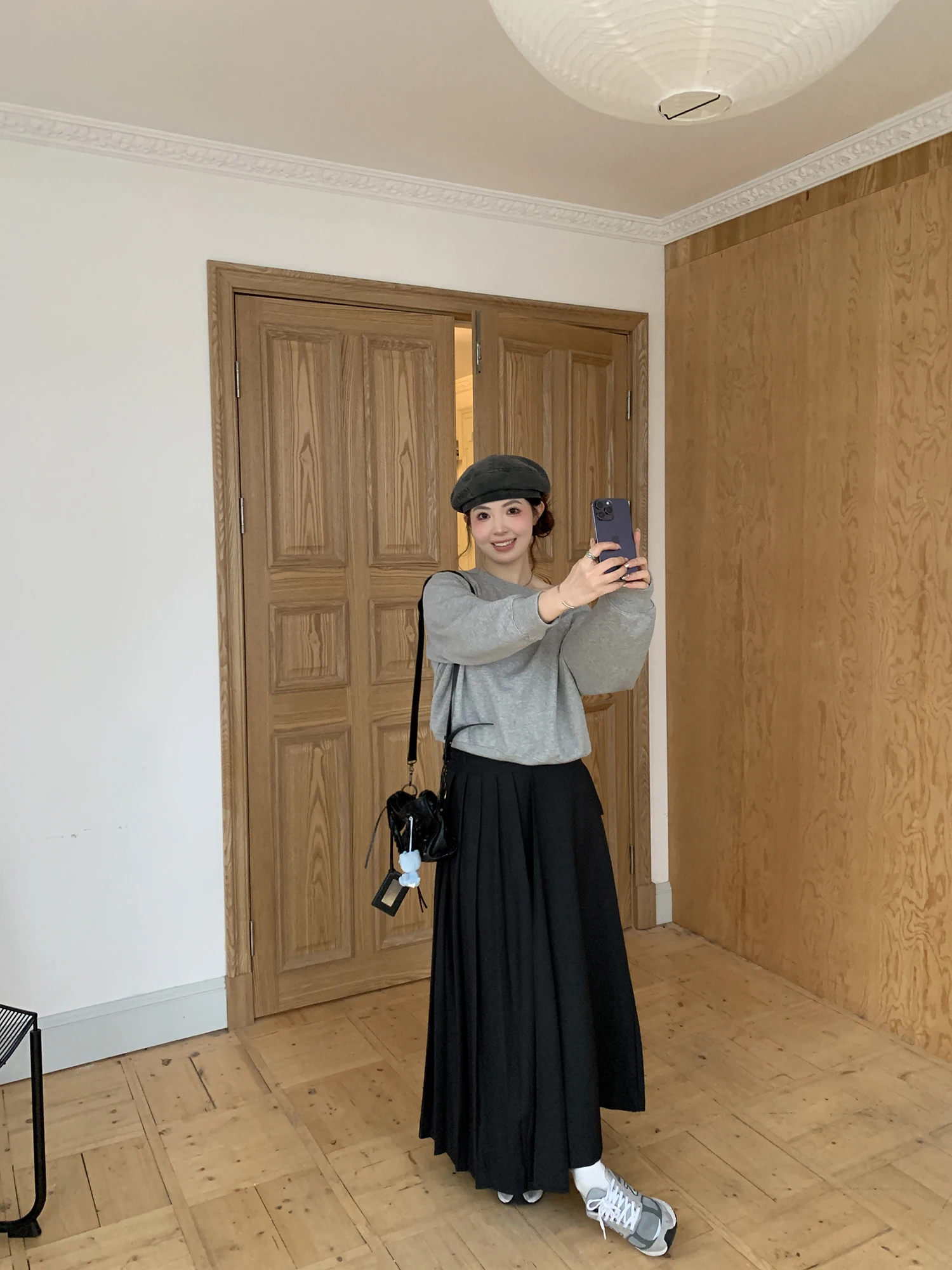 

XSMM Design Sensual Asymmetrical High Waist Slimming Bla A-Line Skirt Women's Faion Spring New Sle Korean Sle Commute