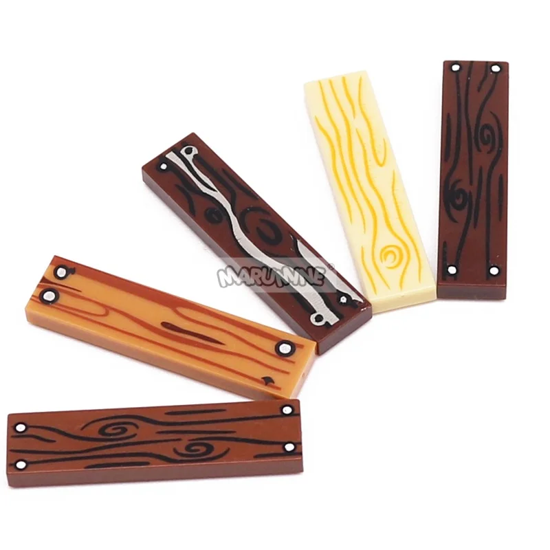 Marumine 160 peças moc piso de madeira 1x4 blocos de placa de telha placa clássica tijolos de construção idéia peças em massa 2431 26583 10638 compatível