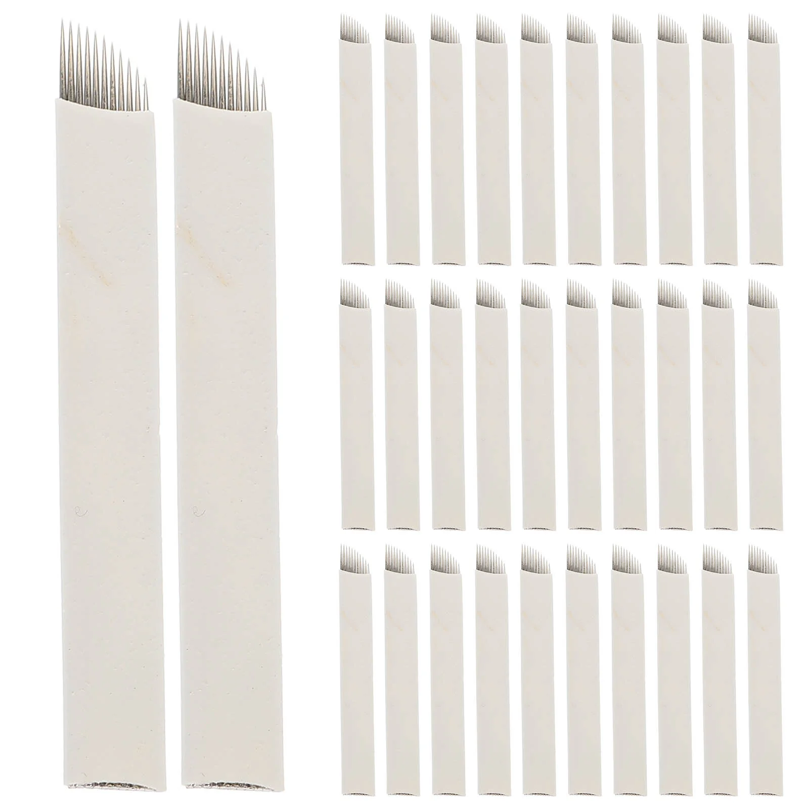 50 Pcs Precision Blades Microblading Eyebrow Needle Blank Portable Superior Quality