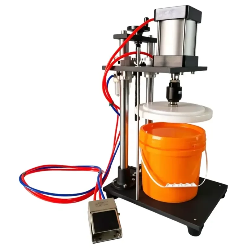Automatic plastic barrel lid sealing and capping machine Metal aluminum soft barrel barrel lid capping machine